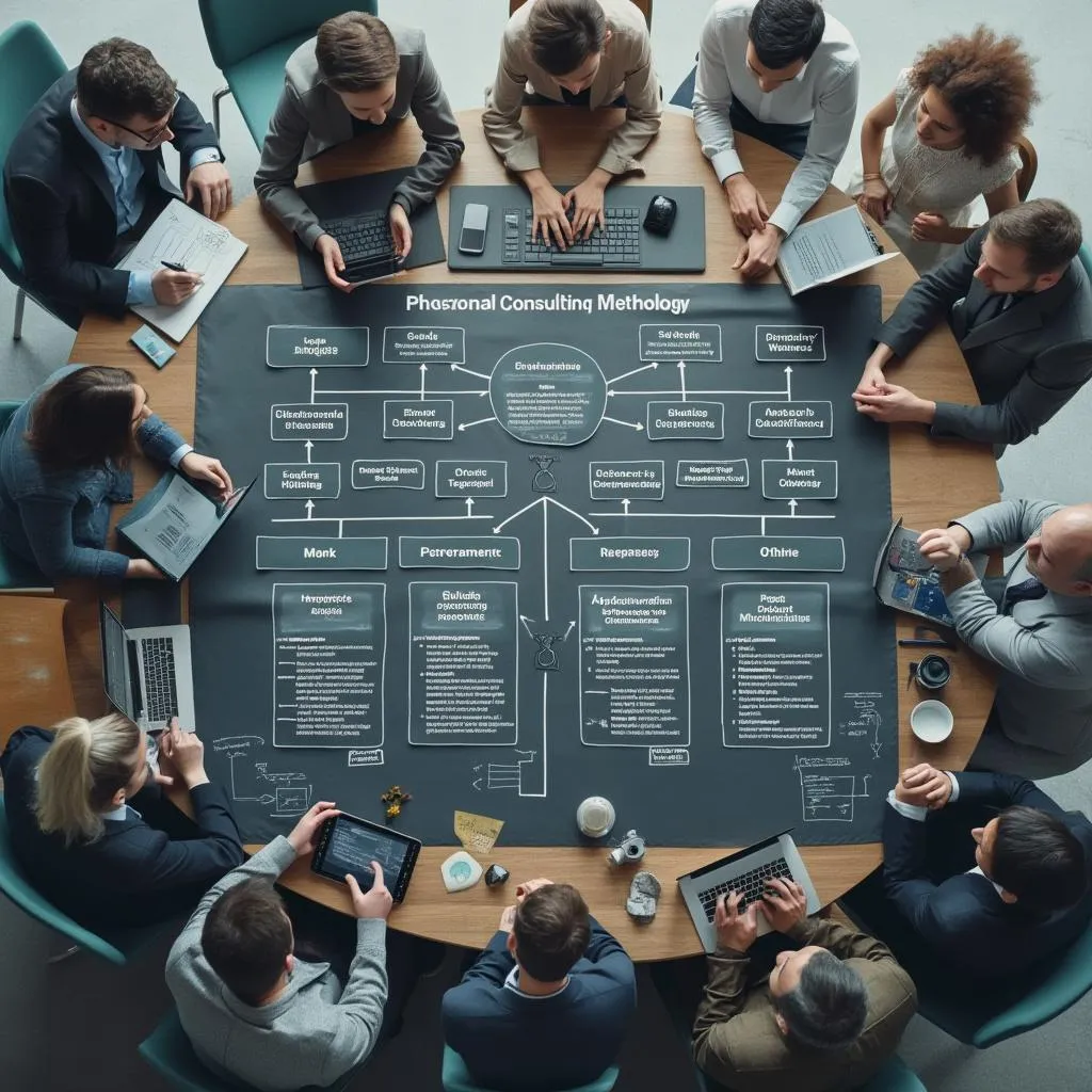 Diagrama de metodología de consultoría