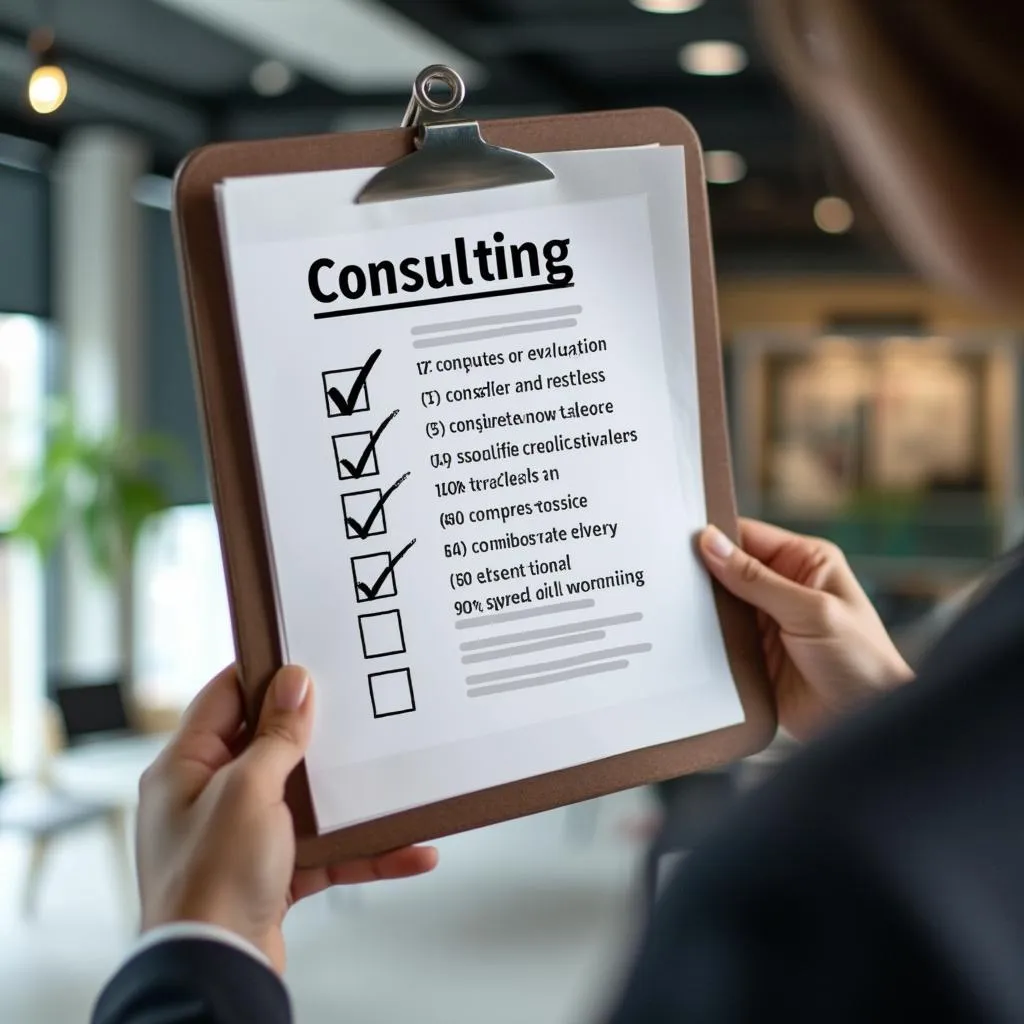 Checklist para evaluación de consultores